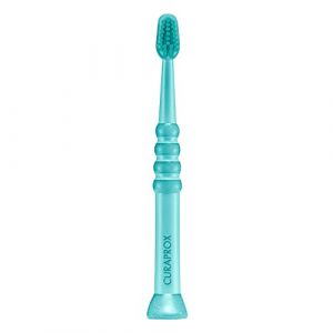 Curaprox Brosse À Dents Bébé – Pour Les Tout-petits Et Les Nourrissons | Poils Ultra-doux en Curen® Pour Un Nettoyage en Douceur | Vert-vert | Emballage Individuel (Curaprox Switzerland, neuf)