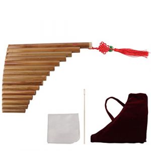 Eujgoov Pan Flute 15 Pipes Pan Flute G Tone Chinois Pan Pipe Instrument Flûte De Pan En Bambou pour Débutants (Ciapsd, neuf)