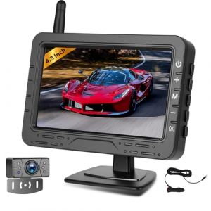 GOHHDL Camera de Recul sans Fil AHD avec 4.3 Pouces Signal Num&eacute;rique IP68 &Eacute;tanche Vision Nocturne Ventouse Grand Angle Peut Facilement Installer La Cam&eacute;ra De Plaque d'Immatriculation DC12V (ShenZhenShiY&uuml;nXiangMaoYiYouXianGongSi, neuf)
