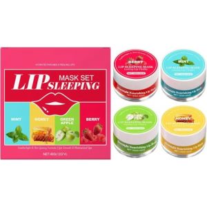 1,866/5,000 Baume à lèvres hydratant, coffret soin des lèvres aux fruits, nourrissant et apaisant, hydratation instantanée, formule légère, pour votre routine maquillage quotidienne ou toute occasi (hao meng shang mao you xian gong si, neuf)