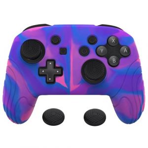 PlayVital Coque pour Switch Pro Protection Manette pour Nintendo Switch Pro,Étui Housse avec Capuchon Joystick,Antidérapante-Vert Matcha,Édition Samouraï (Game Skindecal Store, neuf)
