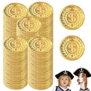 Lithyc 100 PièCes D'Or En Plastique-Pinata Pirate-Jouets Pour Enfants-Pierres PréCieuses De Pirate Pour Enfants-Chasse Au TréSor (CEFER COMPRA, SOCIEDAD LIMITADA, neuf)