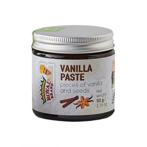 Royal Brand Pâte de gousse de vanille 50g pure pour la pâtisserie et les desserts Variété de bourbon de Madagascar Gourmet, gousses de vanille sélectionnées à la main et d'origine éthique, sans gluten (Vanilla-Vanille- Shop, neuf)