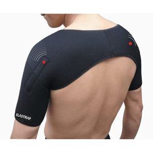 Epaulière de Maintien et Soutien - Support Epaule Protection Magnétique - Protege Clavicule Cou - Correcteur de Posture - Soulagement Musculaire - Sport Travail Loisirs - Taille XS-S (Elastrap France, neuf)