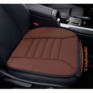 kingphenix Coussin de Siège Auto avec Mousse à Mémoire de Forme Confortable de 3 cm, Coussin de Chaise pour Voiture et Bureau (Marron) (kingphenix-fr, neuf)