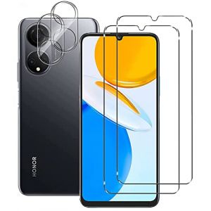 NOVAGO Compatible avec Honor X7 - Pack de 4 Films vitre Verre trempé Donc 2 pour écran et 2 pour l'objectif caméra arrière (NOVAGO-Vendeur PRO français, neuf)