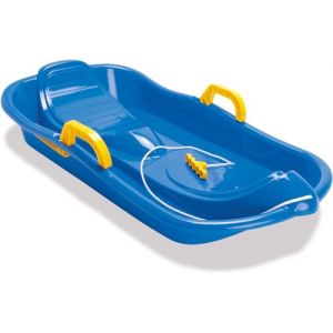 Dantoy Luge pour enfants avec freins, luge boggan pour neige d'hiver, tra&icirc;neau bleu (JYW GLOBAL LIMITED, neuf)