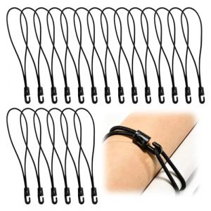 Wcawnlt 20 Pi&egrave;ces Tendeurs en Caoutchouc avec Crochets &Eacute;lastiques 10 cm, 4 mm &Eacute;paisseur, Sandow pour B&acirc;che Petit et Mini Format, Noir, Id&eacute;al pour Bagages, Camping et Fixation Ext&eacute;rieure (shenzhenshisilukejigongsi, neuf)