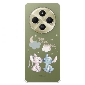 Coque pour Xiaomi Redmi 14C - Poco C75 officielle Disney Lilo & Stitch Amour Magique pour protéger votre téléphone portable Coque en silicone transparent souple sous licence officielle Lilo & Stitch (La Casa de Las Carcasas, neuf)