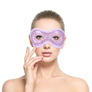 ACWOO Masque Yeux Froid, Masque Des Yeux Gel, Masque Gel Compresse Chaud et Froid, Masque Yeux Réfrigérant en Gel, Soulage la Fatigue Oculaire, Migraine, Gonflement Yeux, Cernes (Violet) (ACWOO, neuf)