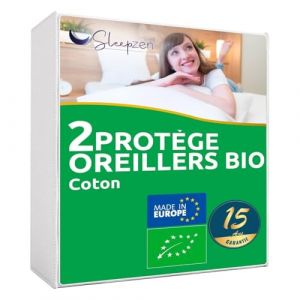 SLEEPZEN Protege Traversin 160 cm Absorbant - Lot de 1, Molleton 100% Coton Bio, Housse Traversin 160 cm Anti Acariens, Antibactérien et Hypoallergénique - Non Imperméable (AROUND STYLE, neuf)