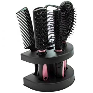 Ensemble De Brosse De Soin Des Cheveux Ensemble De Peigne Pour Femme Ensemble De Brosse &Agrave; Cheveux De Salon Ensemble De Brosse De Massage Pour Cheveux Porte-brosse &Agrave; Cheveux Salon De Dames Massage Des (SANGDINZasd, neuf)