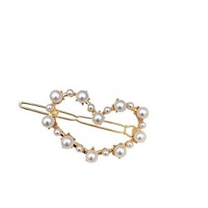 Coiffure Perle en &eacute;pingle &agrave; cheveux Femelle Arc Grenouille Boucle Couronne Clip en &eacute;pingle &agrave; cheveux Clip Accessoires de cheveux Nouveaut&eacute;Processus professionnel (JUNPANhTT, neuf)