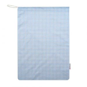 Panini Tessuti Sac pochon pour crèche ou Maternelle - 100% Coton, Fermeture par Cordon, Taille 46x60 cm, Porte-Habits pour garçons et Filles. Made in Italy. Square Bleu Fantaisie (Panini Tessuti, neuf)