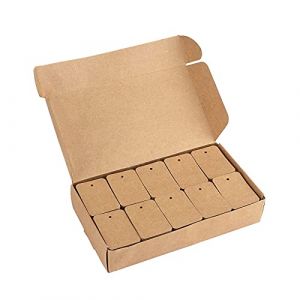 &Eacute;tiquettes de Prix Kraft &Eacute;tiquettes de Marquage Vierges pour Artisanat et V&ecirc;tements, 35mm*50mm, Lot de 1000, Marron (JiJia Handmade, neuf)
