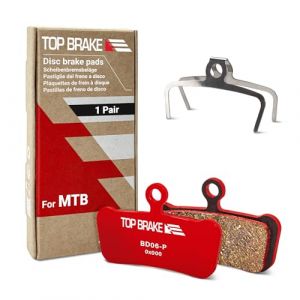 TOP BRAKE Plaquettes de Frein &agrave; Disque compatibles avec SRAM G2, Guide R/RS/RSC/Ultimate, AVID Elixir 7/9/XO Trail | VTT, Descente, v&eacute;los de Trail | Composition c&eacute;ramique, Option silencieuse, Rouge. (TOP BRAKE OFFICIAL SHOP, neuf)