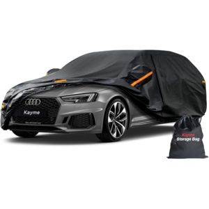 Kayme Bâche Voiture Break Étanche, 7 Couches Housse de Protection Voiture Extérieur Contre Pluie Soleil avec Zip. Compatible avec A4 Avant, Passat Estate, Octavia Combi Etc. pour Wagon, 450 à 485 cm (kayme car covers shop, neuf)