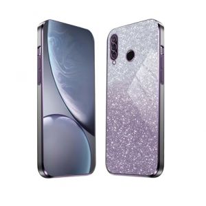 HAOYE Coque pour Huawei P30 Lite, Étui Antichoc Cadre Galvanisé Protecteur en TPU Résistant Aux Chocs Housse avec Brillant Autocollant. Violet (Haoyes, neuf)