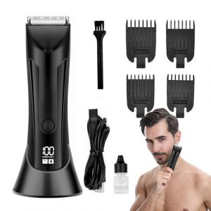 Thomyle Tondeuse Intime,tondeuse Intime Homme Testicule,Tondeus &Agrave; Balles Pour Homme, Pubis Et Corps Pour Hommes,Rasoir &Eacute;tanche Wet & Dry Avec Socle De Recharge, Tondeuses Corps Hommes 5 En 1-A (HanDanShiCongTaiQuGuoHengJiSuanJiXinXiJiShuFuWuYouXianGongSi,