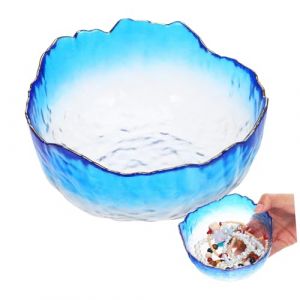 WRITWAA Bol de Manucure en Verre pour Trempage des Ongles Outil de Manucure Professionnel Bol de Trempage Profond pour Mains Accessoire Beaut&eacute; pour Ongles (Saieli, neuf)