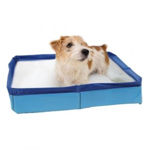 Piscine pour Chien Pliable, PVC Baignoire Carrée Pliable pour Chien | Baignoire Antidérapante Non Gonflable pour Chiots, Piscine Rafraîchissante pour Chats Et Chiens, 50 × 50 Cm (linytjs, neuf)