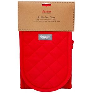 Dexam Love Colour 16150341 Gant de cuisine double Rouge 78 x 18 cm (Gifts Direct 2 U Ltd, neuf)