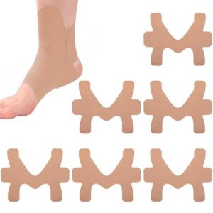 SSKHE Bande Kinésiologie Prédécoupée – K Tape Élastique pour Strapping Cheville & Bandage Sport, Soulagement Douleurs Ligaments, Respirant & Résistant à l’Eau, Idéal Sportifs & Quotidien (SSKHE, neuf)