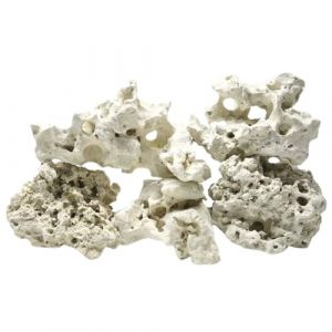 AquaOne Sansibar Rock Pierre d'aquarium 25 kg M&eacute;lange de tailles M &agrave; XL Pierre naturelle pour aquarium Malawi Tanganyika & bassin social Pierre de d&eacute;coration d'aquarium (AQUARISTIKWELT24, neuf)