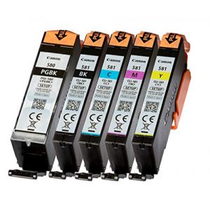 Canon PGI-580 Black & CLI-581 Colour Ink Cartridge Combo Pack - 2078C005 (F Trade GmbH, neuf)