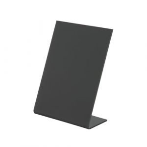 SECURIT - Tableau de Table en L A7 - Ardoise Porte-Menu - En Acrylique - Empilable - Pour Café, Bar, Restaurant - 11,5 x 7,5 x 4,5 cm - Coloris Noir (DECOHO, neuf)