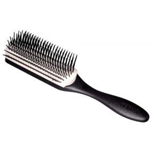 Brosse Styling D4 blanche & noire 9 rangs Denman (beautycoiffure, neuf)