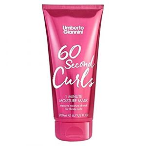 Umberto Giannini 60 Second Curls 1 Minute masque d'humidité 200ml végétalien sans cruauté (Umberto Giannini, neuf)