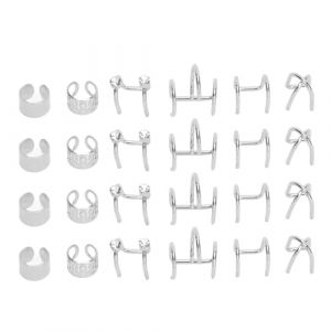 YolieraArt Lot de 24 perles de barbe viking en m&eacute;tal argent&eacute; avec runes nordiques - Fournitures de fabrication de bijoux pour homme (YolieraArt, neuf)