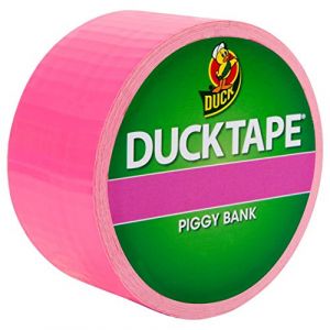 Duck Tape Ruban Adh&eacute;sif de Masquage Couleurs Piggy Bank (Tirelire Rose) 48 mm x 9.1m (blueacetradingltd2, neuf)