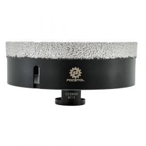 FOCSTOL Scie Cloche Carrelage 125mm - Foret Diamant Carrelage pour Porcelaine Céramique Carrelage Marbre Granit M14 Filetage pour Meuleuse d'Angle (FOCSTOL TOOLS, neuf)