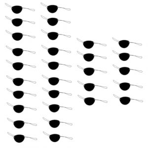 42 Pièces patch d'impression pirate cotillons thème pirate sanctifier patchs pour les yeux de pirate en vrac cache-œil de pirate pour enfants Cache-œil unique écusson pirate Black Beaupretty (lorianca, neuf)