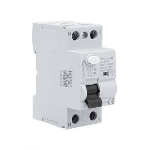 Disjoncteur différentiel 63A 30ma Interrupteur différentiel 2P type A Disjoncteurs électriques AC 220V, Schützt persönliche Sicherheit und verhindert Geräteausfälle aufgrund von Kriechstrom. (Timonrenu, neuf)