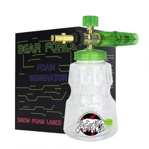 BEAR FORCE Lance à mousse haute pression avec buse à mousse pour nettoyeur de voiture, compatible avec Nilfisk, STIHL (Bearforce Car Wash Shop, neuf)