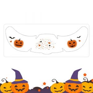 Stickers pour les yeux de maquillage spooky - autocollants pour visage en papier, tatouage d'empreinte &agrave; main de la Halloween imperm&eacute;able, look de costume adh&eacute;sif | Party Face Art for Kids (chzang, neuf)