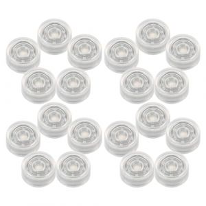 FRCOLOR 50 Mini Roulements Pivotants Transparents pour Moulin &agrave; Vent DIY Base Rotative L&eacute;g&egrave;re et Solide pour Loisirs Cr&eacute;atifs Accessoires de Bricolage Pi&egrave;ces de Rechange pour (Different Quality, neuf)