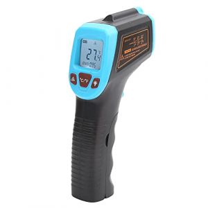 Thermom&egrave;tre Infrarouge, Pistolet de Temp&eacute;rature Num&eacute;rique sans de -50 ℃ &agrave; 600 ℃ avec &eacute;cran LCD, Pistolet Thermom&egrave;tre Infrarouge pour la Cuisson, Le Gril, Le Four &agrave; (biaterd, neuf)