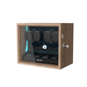 XTELARY Remontoir Montre Automatique, Remontoir de Montre pour 4 Montres avec 4 rangements supplémentaires pour Montres Boîte à Montre Remontoir de Montre Mécanique Automatique Classic Watch Winder (Guugoobuy, neuf)