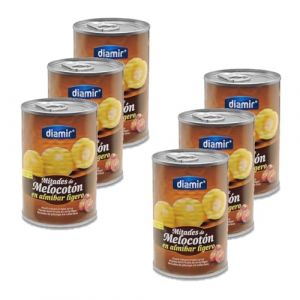 Lot 6x Demi pêches au sirop - Boîte 420g (Toilinux, neuf)