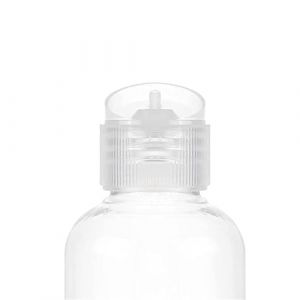 flacon voyage Bouteille de voyage en plastique vide avec bouchon rabattable for lotion liquide et crème(With Clear Caps,3pcs Bottle,20ml) (songhuashangdian, neuf)