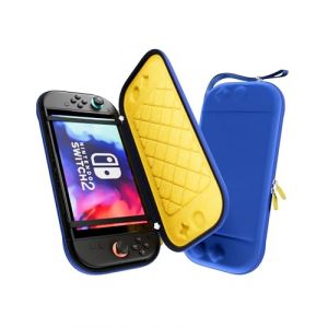 ProCase Pochette pour Nintendo Switch 2 2025, Housse Ultra-Fine et Légère pour Switch 2, Étui de Transport pour Console Nintendo 2, Sacoche avec Poignée, Protection Antichoc avec Doublure Douce -Bleu (Zibo Store, neuf)