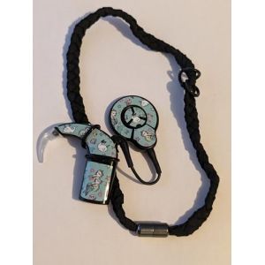Bandeau tresse pour implant cochleaire et prothese auditive serre tete anti perte (Noir, Taille unique extensible) (SOFIZZE, neuf)