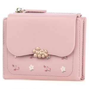 FALAN MULE Portefeuille Femme en Cuir PU Porte Monnaie Femme Petit Format Porte Feuilles pour Femme avec 8 Porte Carte, Porte-Feuille Femmes Zippé Pochette à Monnaie (FALAN MULE UK, neuf)