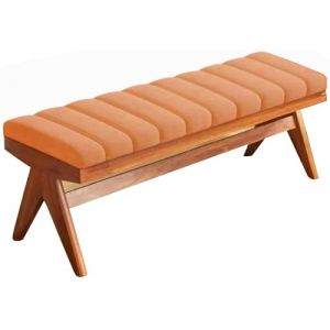 Coussin de Banc sur Mesure Exterieur Interieur Dehoussable Coussin de Banquette 120x40 100 x 35 80x40 150x40 pour Salon ou Balan&ccedil;oire de Jardin, Balcon, Terrasse et Palette(Orange,100x50cm x5cm Thick) (JANNE TORRY, neuf)