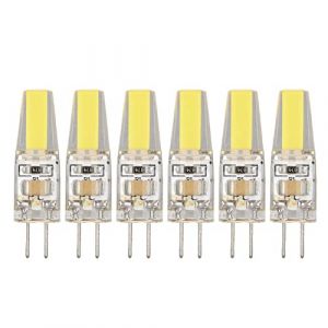 Haofy 6pcs 6W 500LM G4 Ampoule LED COB Gel de Silice Ampoule &agrave; &eacute;conomie D'&eacute;nergie pour Plafonnier Applique Lampe de Table 220V Ampoule LED Ampoule &agrave; Intensit&eacute; Variable(#2) (Herexty, neuf)