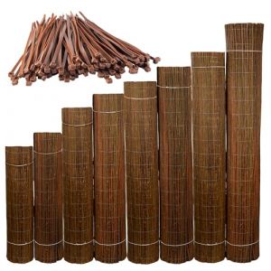 Ogrodzenia Wiklinowe Canisse Osier 100 x 300 cm Clôture de Saule -Canisse Brise Vue Balcon et Patio - Cloture Jardin Exterieur - Protection Contre Le Vent & Le Soleil - 100% Naturel (Ogrodzenia Wiklinowe, neuf)